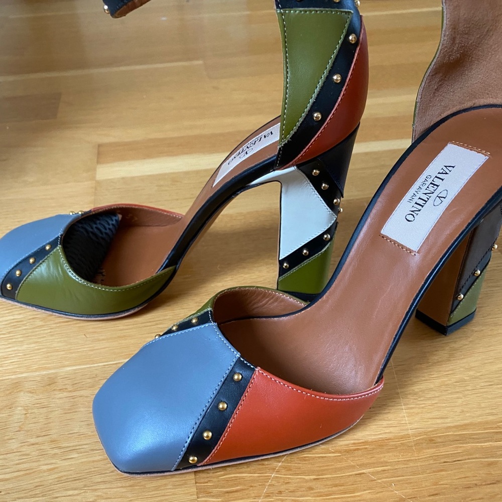 Valentino heeled Pumps sandals shoes 37 - Picture 13 of 14